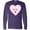 Purple, variant on Inktastic Mimi Pink Valentine Hearts Long Sleeve T-Shirt
