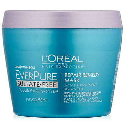 L'Oreal Paris Hair Care Expertise Everpure Repair and Defend Rinse Out Mask, 8.5 Fl Oz + Curad Dazzle Bandages 25