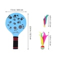thumbnail image 2 of Raindrops Beach Paddle Set Wooden Racket Portable Durable for Lawn Garden Beach and Backyard Games, 2 of 8