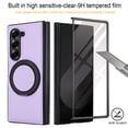 thumbnail image 2 of Decase Case for Samsung Galaxy Z Fold 7, Magnetic 360° Rotating Stand Phone Case with Built-in Screen Protector, Wireless Charging & Car Mount Compatible,Lightpurple, 2 of 8