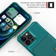 thumbnail image 5 of TECH CIRCLE for iPhone 16 Pro Max Wallet Case, Shockproof Rubber Card Holder PU Leather Back Phone Case Kickstand Protective Scratch Hybrid Bumper Shell for Apple iPhone 16 Pro Max 2024, Green, 5 of 7