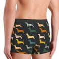 thumbnail image 6 of Cauagu Plaid Dachshund Print Boxer Briefs for Men,Comfortable Breathable Men's Underwear Moisture Wicking Underpants -X-Large, 6 of 8
