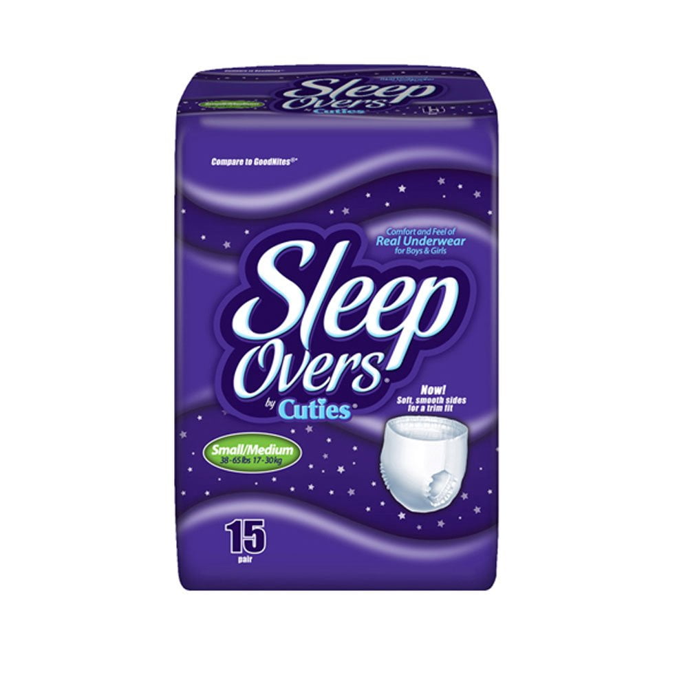 SleepOvers Small/Medium, 45 - 65 lbs, Pack of 15
