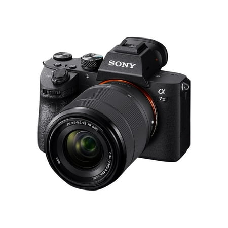 Sony a7 III ILCE-7M3K - Digital camera - mirrorless - 24.2 MP - Full Frame - 4K / 30 fps FE 28-70mm OSS lens - Wi-Fi, NFC, Bluetooth - black