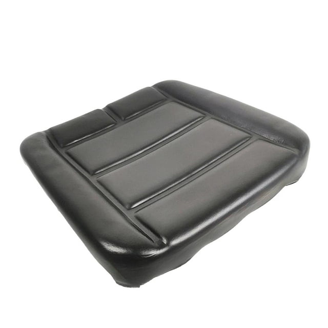 Cojín universal de cuero PU para asiento de carretilla elevadora, cargadora, maquinaria agrícola, 43 cm x 38 cm