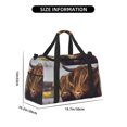 thumbnail image 2 of Defioc Portrait Of Cow With Its Baby Cow Print Hand Travel Bag - Foldable Travel Duffel Bags for Men Women -Sport Gym Bag - Overnight Travel Duffel Bag - Adjustable Shoulder Strap, 2 of 6