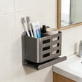 thumbnail image 6 of Wall Mount Shelf, Adhesive Storage Rack, No Drill Bathroom Organizer, Kitchen Floating Caddy, Laundry Room Hanging Tray, SouMaox, 6 of 7