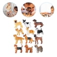 thumbnail image 2 of WORGEOUS 12 PCS Niños RESINA RESINA Juguetes Figuras Modelos interesantes de perros Adorables Figuras de perros Suministro para niños, 2 of 8