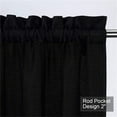 thumbnail image 5 of 2 Pcs Waffle Weave Fabric Tier Curtain, Rod Pocket Waterproof Small Curtain, 5 of 8