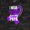 thumbnail image 4 of Inktastic I Wear Purple for My Papa Pancreatic Cancer Awareness Boys or Girls Baby Bodysuit, 4 of 5