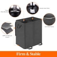 thumbnail image 2 of Cesto de ropa Lifewit doble con tapa y 2 bolsas, 155 L, color negro, 2 of 4