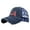 Navy, variant on Unisex Star Embroidery Cotton Baseball Cap Men Women Flag Pattern Sun Trucker Hat Adjustable Hip Hop Star Embroidered Hat Casual Outdoor Flag Sun Protection Cap