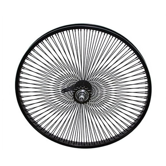 Lowrider 24" 144 Spokes Hole Coaster Wheel (Black)