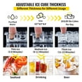 thumbnail image 4 of BENTISM 110V Commercial Ice Maker 265lbs/24h, 77lbs Storage Bin, ETL Approved, Clear Cube, Advanced LCD Panel, 4 of 9
