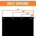 thumbnail image 3 of Mudflaps Buyers Products RC30PPB, polímero negro, 60 x 75 cm, paquete de 2, 3 of 5