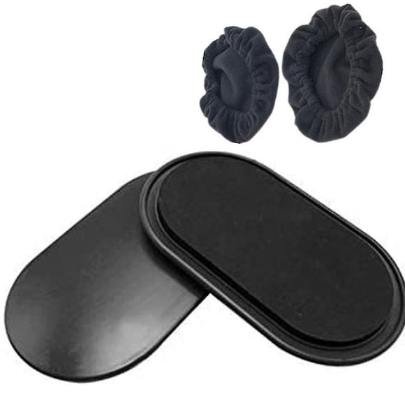 Full Body Workout, Exercise Sliders Discs Glide Discs Fitness Equipment Reusable Furniture Movers Sliders For Enhancing Your Core Training And Body Balance In Home Gym Or Studio (Black)