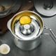 thumbnail image 4 of Organizadores de armario y almacenamiento, colador de huevos multifuncional de acero inoxidable, perforador de huevos para cocina doméstica, separador de claras de huevo para hornear huevos, colador d, 4 of 9