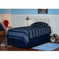 thumbnail image 3 of Belmont Wood Headboard Panel with Flat Top Rail and Slatted Grill Design, White Finish, Full / Queen, 3 of 4