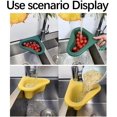 thumbnail image 5 of SHAR Thickened Triangle Sink Rack (Yellow), Swan Shaped Sink Strainer Basket, Kitchen Drainer Storage Rack for Fruits, Vegetables, Garbage, Leftovers, 5 of 5