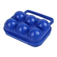 thumbnail image 5 of TISHITA Camping Egg Holder Picnic Eggs Container Shockproof Compact Dispenser Portable Egg Carrier 6 Grid Eggs Storage Box for Hiking Blue, 5 of 8