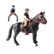 thumbnail image 2 of Figura de acción caballo perfecl estatua vida silvestre con silla de montar juguete educativo Negro completo, 2 of 8