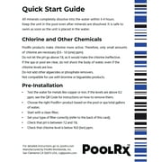 PoolRx+ Black/White 6-Month Swimming Pool Algaecide, 1 Tablet Treats 20k-30k Gallons Pool Algae Control