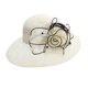 thumbnail image 1 of Sombrero de sol de malla de encaje para mujer: bordado floral, sombrero de pescador plegable, protección UV, talla única (56-58 cm de circunferencia), 1 of 3