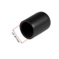 thumbnail image 3 of Tapas de protectores de rosca Uxcell de vinilo 50 piezas 0.43" negro, 3 of 6