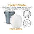 thumbnail image 3 of Staples Coastwide Professional 40-45 Gallon Trash Bag 40" x 48" High Density 22 mic Natural 150, 3 of 7