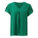 thumbnail image 5 of 2025 Top túnica de manga corta con cuello en V de gasa para mujer, ideal para leggings - Mezcla ligera de rayón, tallas S-XXL, 5 of 6
