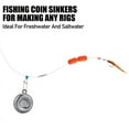 thumbnail image 5 of Dr.Fish 5 Pack Lead Disc Sinker 4oz Fishing Weights Coin Sinkers, 5 of 7