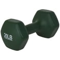 thumbnail image 3 of Mancuerna Amazon Basics con revestimiento de neopreno, 9,07 kg (20 libras) x 2, color verde oscuro, 3 of 4