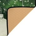 thumbnail image 4 of Non-Slip Area Rug 80x58in Indoor Washable Floor Mats Carpet Printed for Living Room, Bedroom, Home Decor Christmas Elements Green Background, 4 of 7