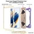 thumbnail image 3 of For Samsung Galaxy Tab A8 10.5-inch X200 X205 X207 Tablet Case,Hybrid Shockproof Drop Proof Protection Kids Tablet Cover with Kickstand For Samsung Galaxy Tab A8 10.5-inch 2022,Purple, 3 of 7