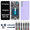 Lavender, variant on 6.4" AMOLED Original for Samsung Galaxy S21 FE Display Touch Screen Digitizer Assembly S21 fe 5G G990U G990U1 G990W G990B G990B/DS LCD Screen Replacement (with Black Frame+Back Cover+Tools)
