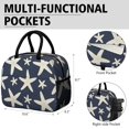 thumbnail image 6 of Obrewu Summer Ocean Starfish Lunch Bag for Adult, Insulated, Leakproof, Oxford Cloth, 6 of 7