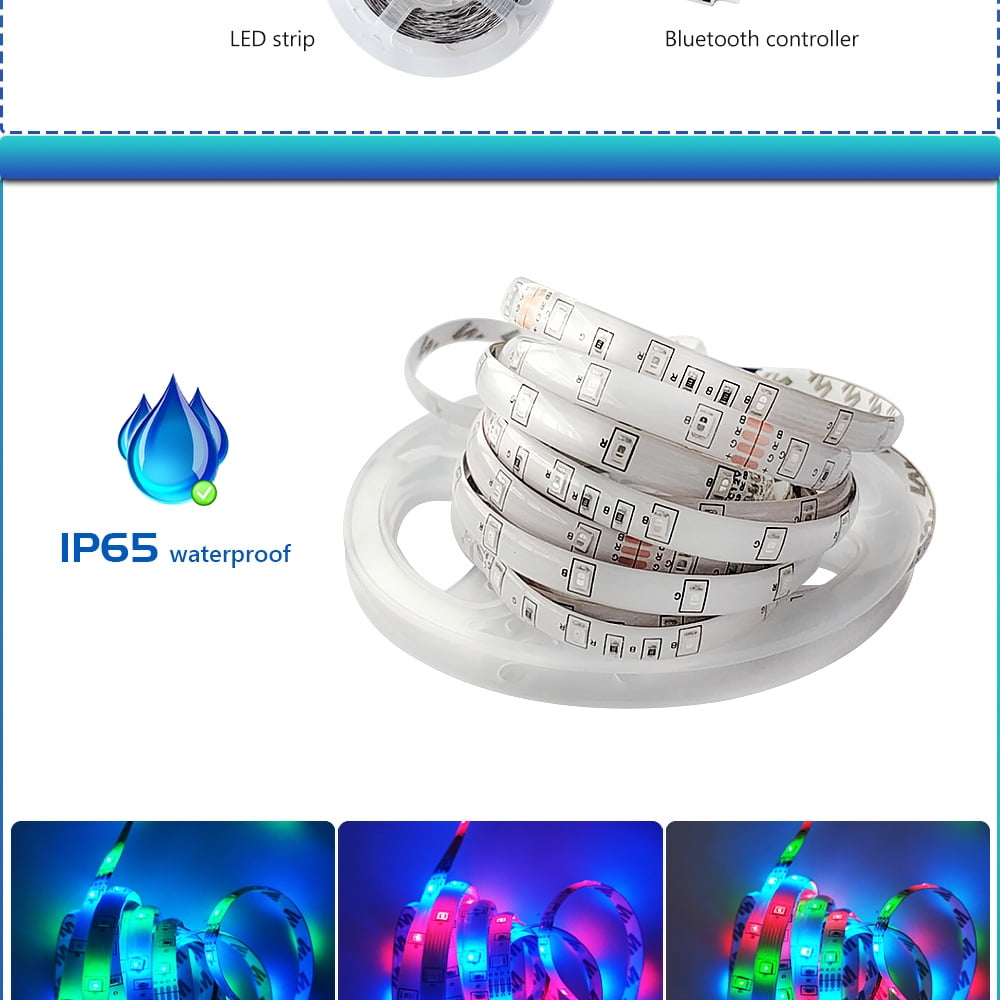 POINTERTECK Waterproof 15M 900 LED RGB 2835 SMD Strip Light Flexible 12V Remote Power