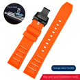 thumbnail image 3 of Correa de caucho fluorado para Seiko IWC Rolex Waffle Strap Bracelets Fashion Universal Mens Diver Silicone Sports Watch Band 20 22mm, 3 of 5