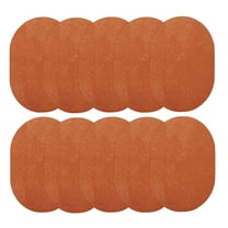 Furnish My Place Modern Plush Solid Orange Color Rug - Pets and Kids Friendly Rug, Indoor/Outdoor Mat, Area Rugs Great for Kids, Pets, Event, Living Room, Made in USA, 2' x 4' Oval - Set of 10