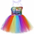 thumbnail image 5 of Vestido de unicornio para niñas con luces LED y lentejuelas de arcoíris, vestido de princesa con tutú para fiesta de cumpleaños, disfraz de Halloween y Navidad para niños, 5 of 5
