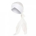 thumbnail image 4 of Women Solid India Hat Muslim Ruffle Cancer Chemo Beanie Turban Wrap Scarf Cap, 4 of 9