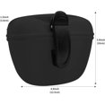thumbnail image 2 of Paquete de 2 bolsas de silicona para premios de perro con clip - Contenedor portátil para comida de perro para entrenamiento - Cierre magnético - Negro + Gris, 2 of 5