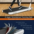 thumbnail image 6 of Costway up to 7.5MPH 2.25HP 2-in-1 Folding Under Desk Treadmill with Remote Control APP White, 6 of 10