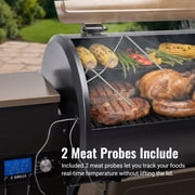 Z GRILLS Grill Elite ZPG-550B4 549 sq.in Wood Pellet Grill & Smoker, Latest PID 3.0 Controller, 2 Meat Probes, Auto Temperature Control, 8 in 1 BBQ- Bronze