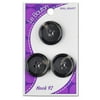 Le Bouton 7/8" 4-Hole Grey Button, 3 Count
