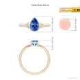thumbnail image 5 of ANGARA Natural Pear-Shaped 1.1 ct Tanzanite Ring with Diamonds in 14K Rose & White Gold for Women (Size-8x6mm) | December Birthstone, Anniversary, Jewelry Gift for Women | Natural Tanzanite Ring, 5 of 9