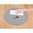 thumbnail image 3 of REGALWOVEN Set of 6 Placemats, Faux Leather Placemats for Kitchen Dining Table Decor Washable Heat Resistant Table Placemats Wipeable Table Mat Gray 15x15in, 3 of 7