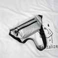 thumbnail image 4 of Riñonera para hombre y mujer, bandolera, para viajes, correr, senderismo, ciclismo, fácil de llevar el teléfono, plateada, 4 of 5