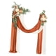 thumbnail image 4 of Kit de flores artificiales para arco de boda con cortina de arco, corona de rosas para arco de boda Naranja, 4 of 9