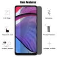 thumbnail image 5 of UZWZW (3+3) for Motorola Moto G Power 5G (2023) Privacy Screen Protector Tempered Glass with Camera Lens Protector, 5 of 7